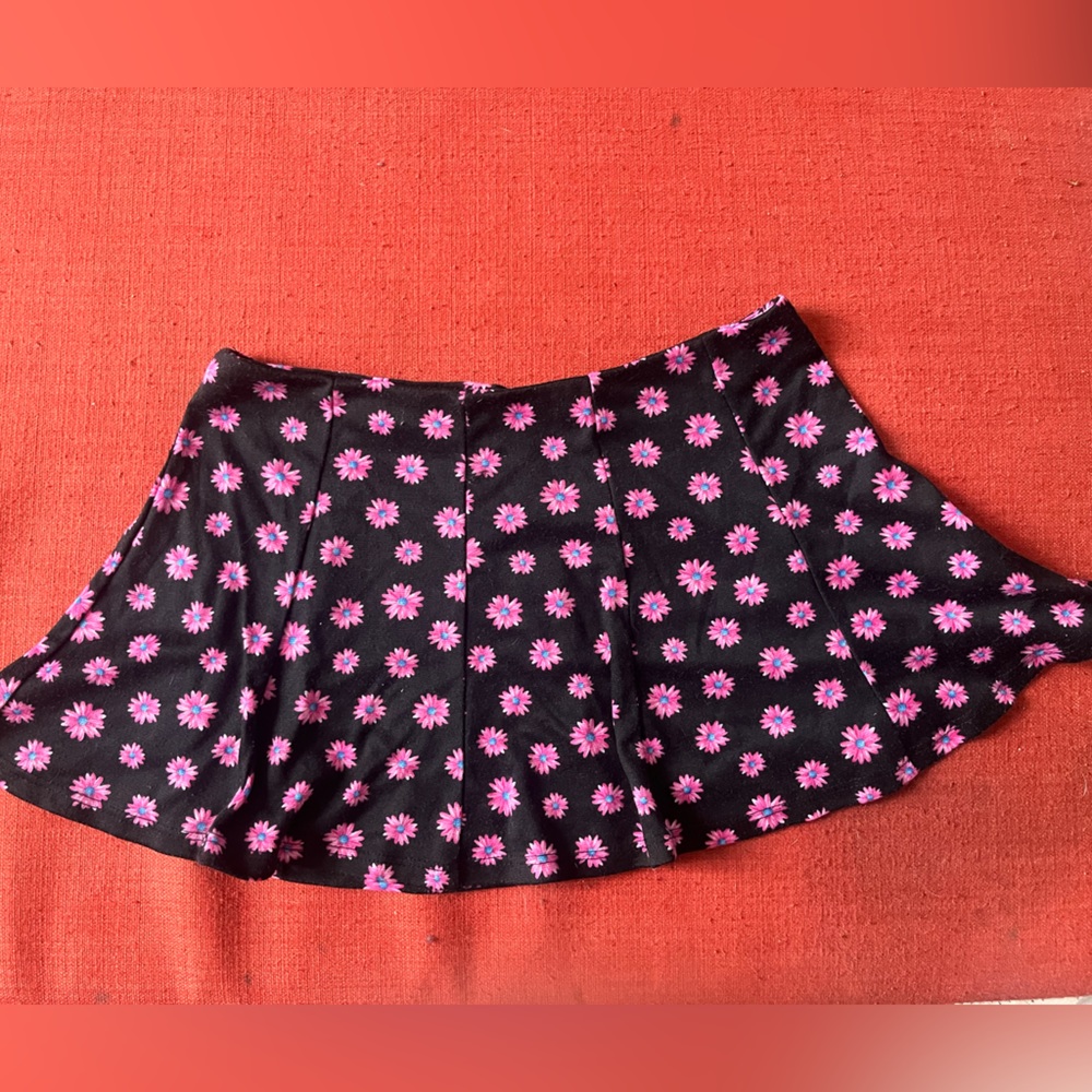UO Pins and Needles Floral Mini Skirt